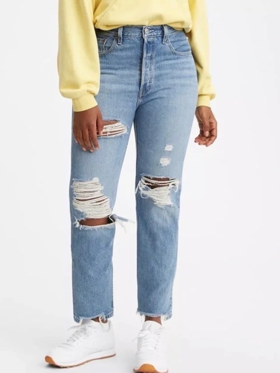 Levi's Denim - 501® ORIGINAL FIT RIPPED WOMEN'S JEANS